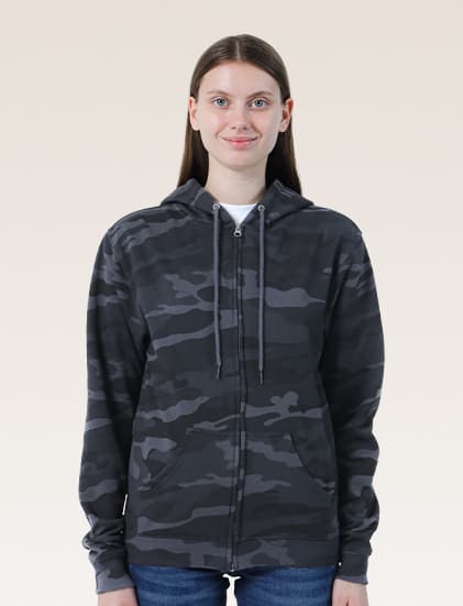 New States Apparel Super Blend Full Zip Hooded Sweatshirt 9600 - Image 2