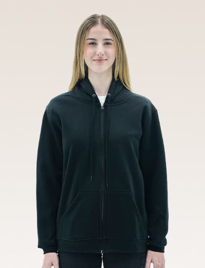 New States Apparel Super Blend Full Zip Hooded Sweatshirt 9600 - Image 2