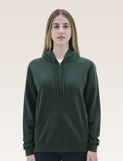 New States Apparel Super Blend Full Zip Hooded Sweatshirt 9600 - Image 2