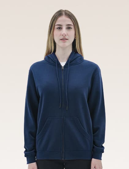 New States Apparel Super Blend Full Zip Hooded Sweatshirt 9600 - Image 2