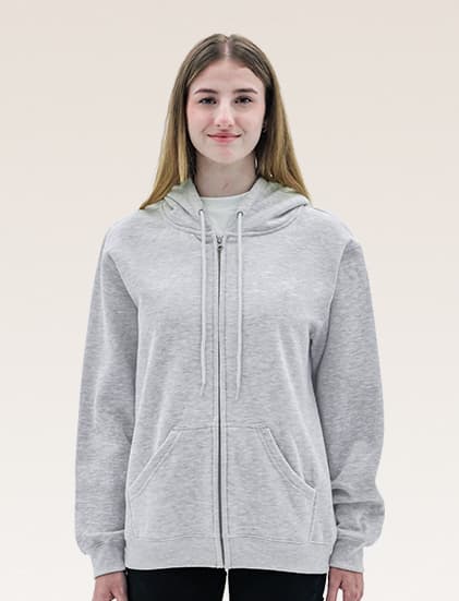 New States Apparel Super Blend Full Zip Hooded Sweatshirt 9600 - Image 2