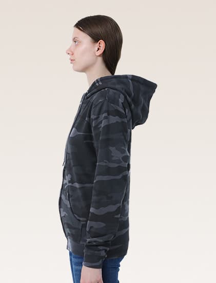 New States Apparel Super Blend Full Zip Hooded Sweatshirt 9600 - Image 3