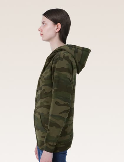 New States Apparel Super Blend Full Zip Hooded Sweatshirt 9600 - Image 3