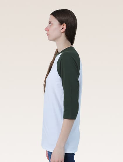 New States Apparel Premium Cotton Raglan 3/4 7260 - Image 3